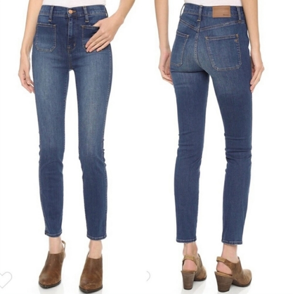 Madewell Denim - Madewell High Waisted Sailor Skinny Stretch Jeans